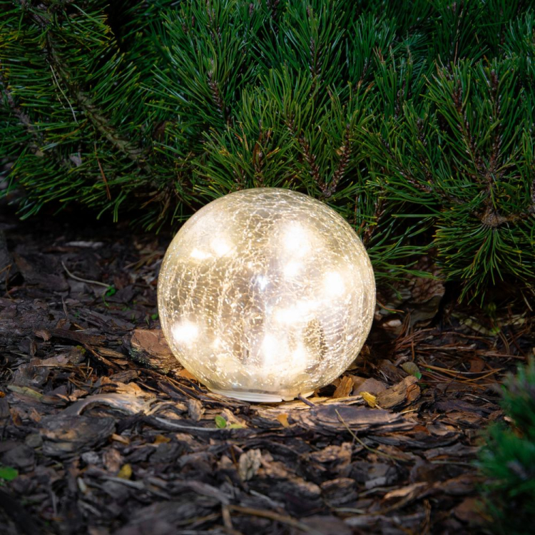 Lampa kula solarna JUNO 15cm 15LED